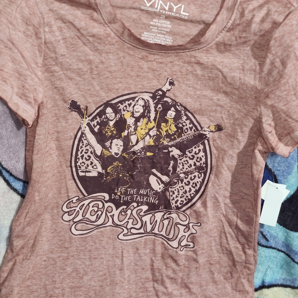 Red and Yellow Short Sleeve Tee with Graphic Design